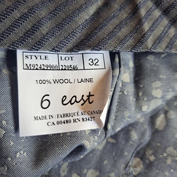 NEW 6 East Men's Green 100% Wool Pants Size 32 - Picture 9 of 16